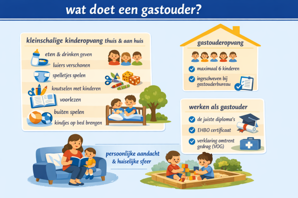 Alles over het beroep gastouder Wat doet een gastouder